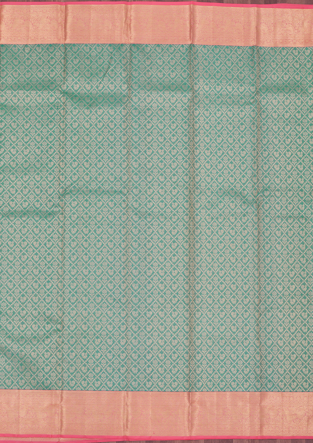 Rama Green Zariwork Pure Silk Saree