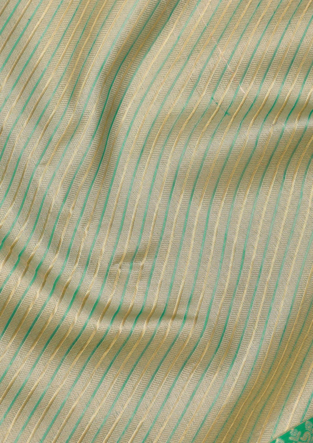 Rama Green Zariwork Pure Silk Saree
