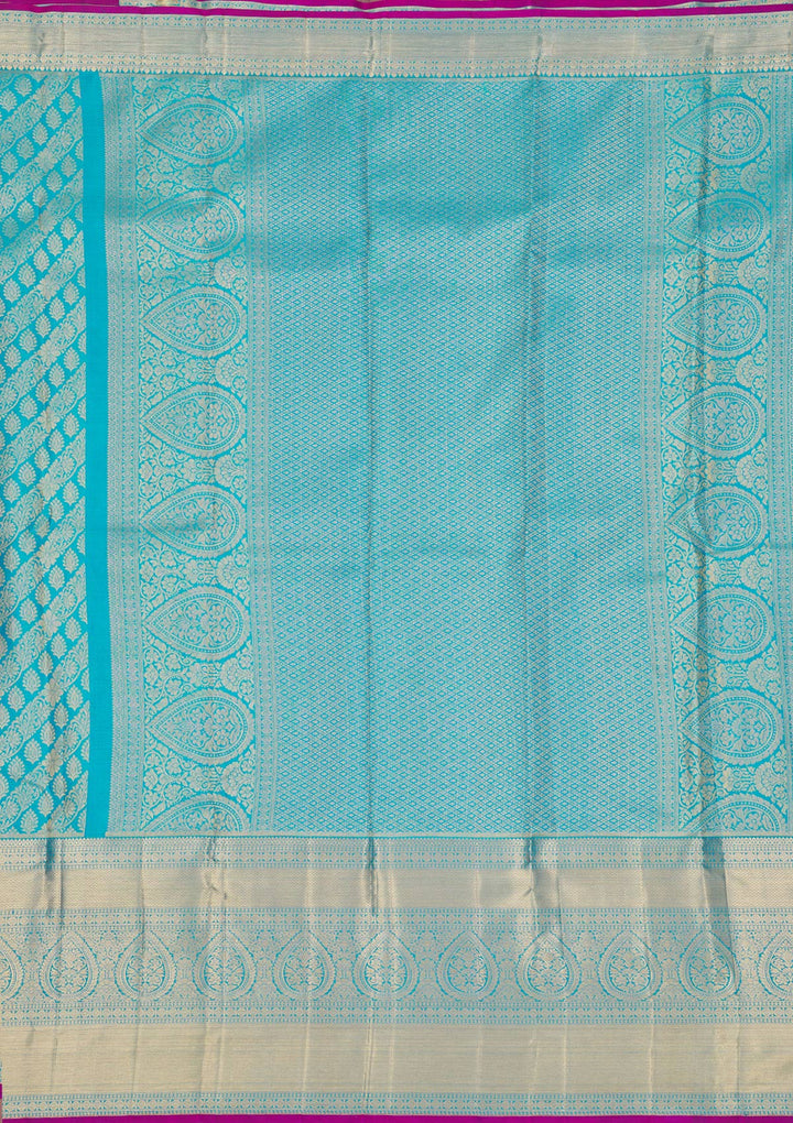 Rama Green Zariwork Pure Silk Saree