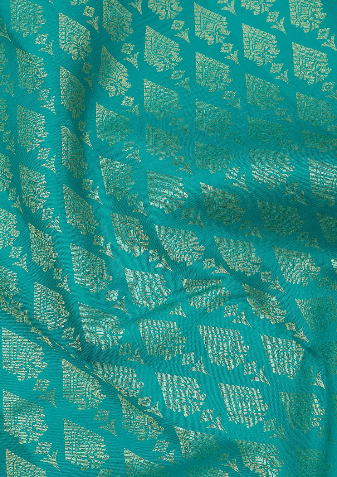 Rama Green Zariwork Pure Silk Saree