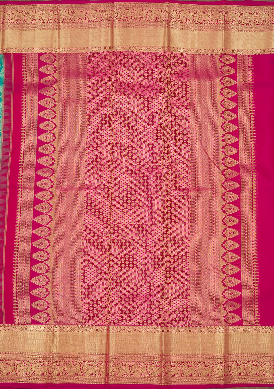 Rama Green Zariwork Pure Silk Saree