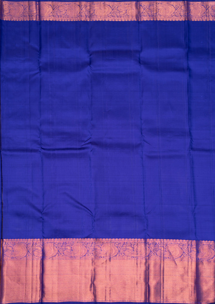 Rama Green Gold Zariwork Kanjivaram Pure Silk Saree