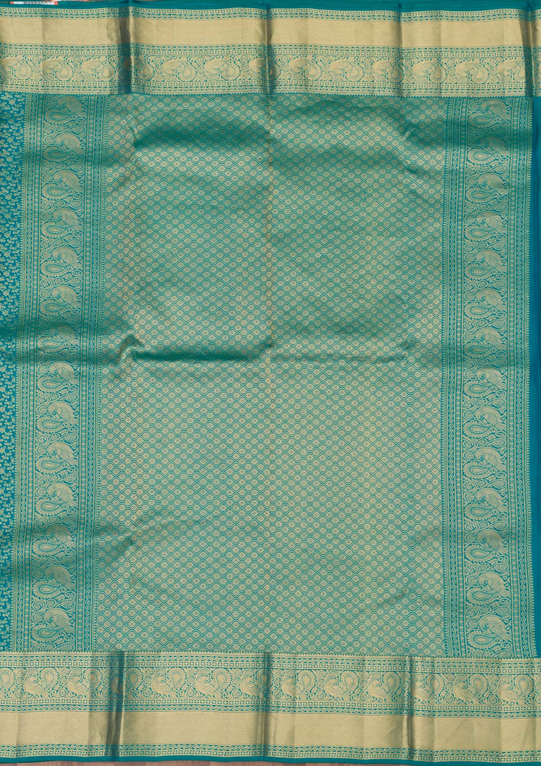 Rama Green Zariwork Pure Silk Saree
