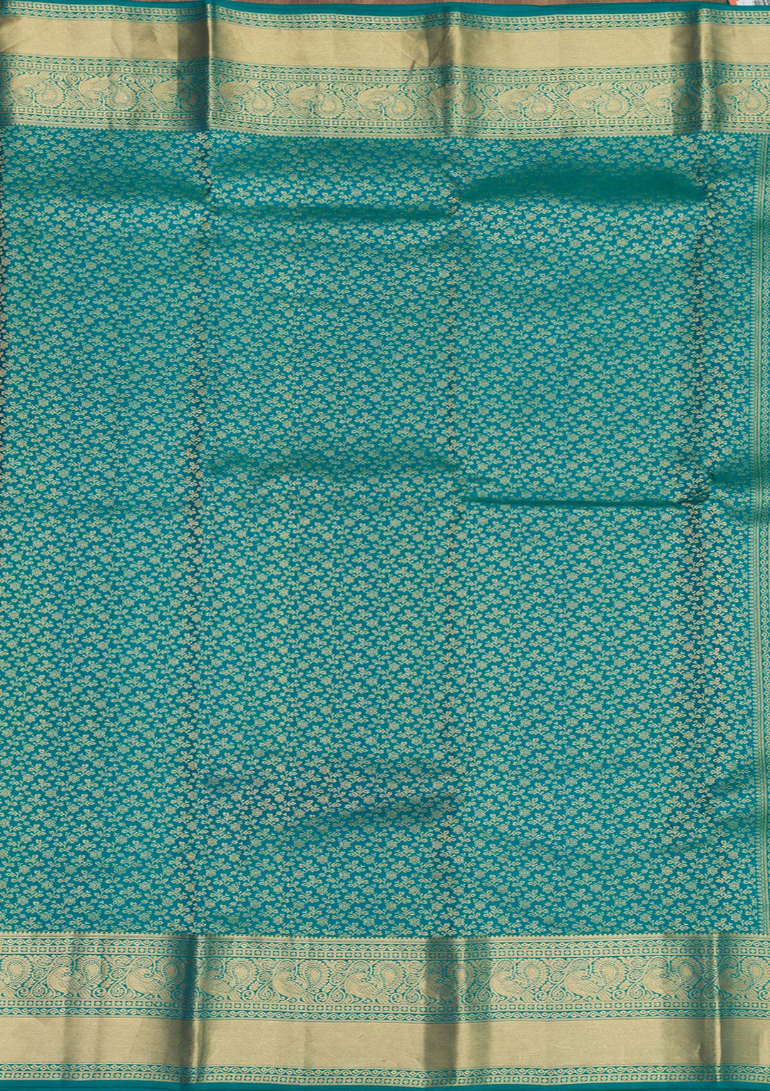 Rama Green Zariwork Pure Silk Saree