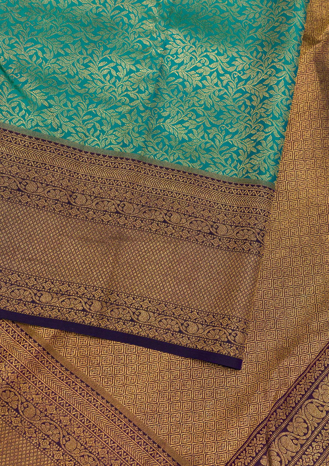 Rama Green Zariwork Banarasi Pure Silk Saree