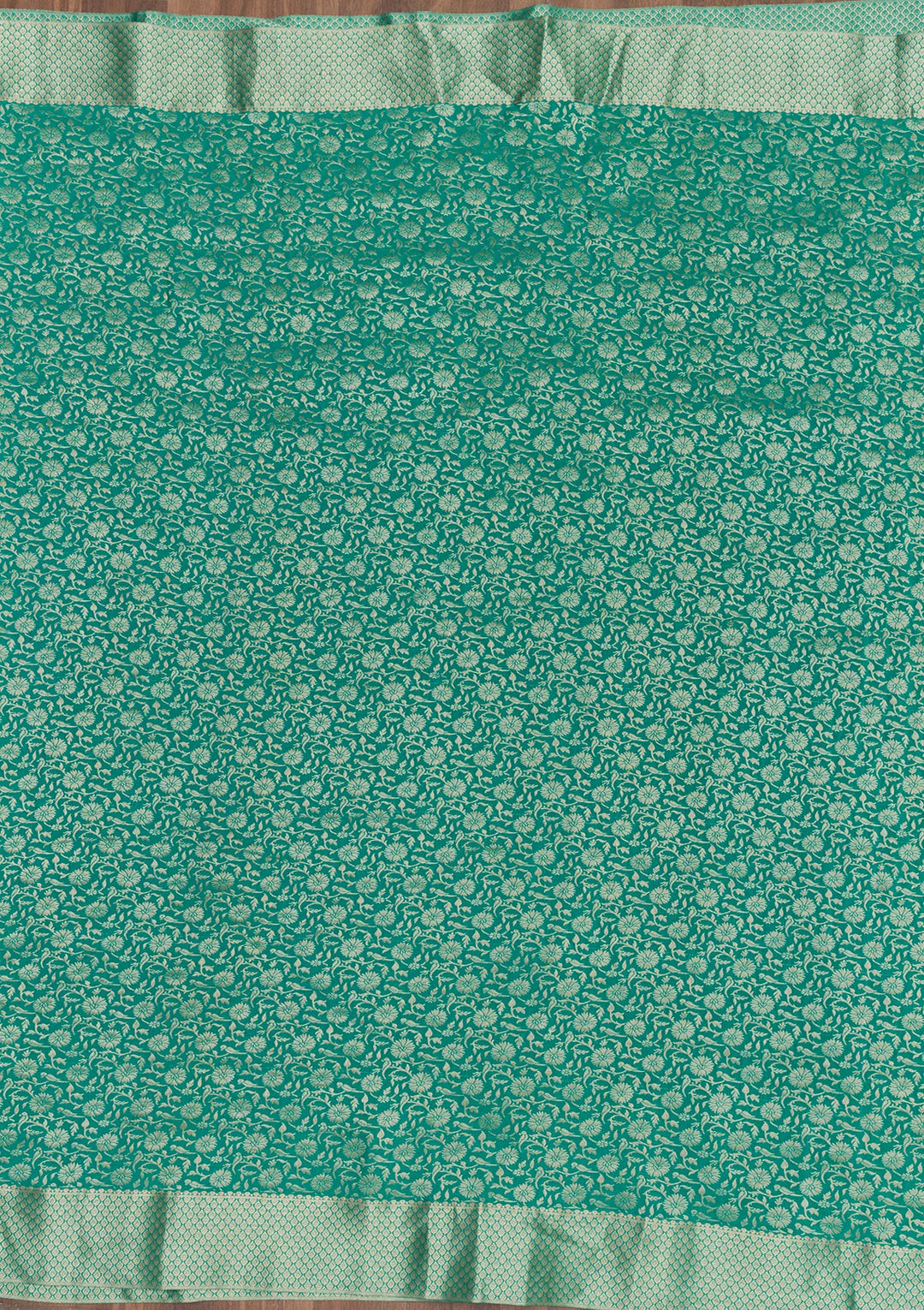 Rama Green Zariwork Banarasi Pure Silk Saree