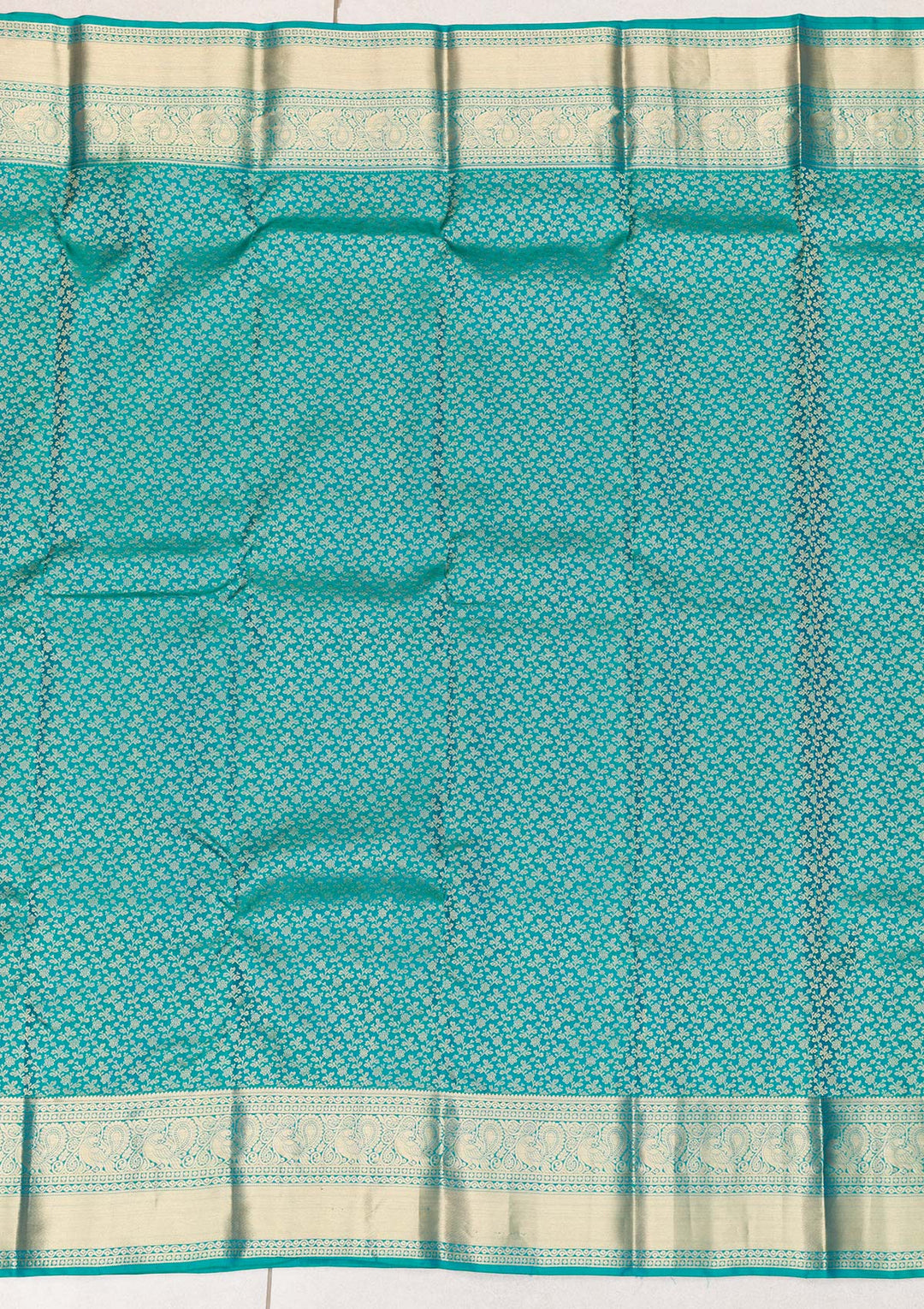Rama Green Zariwork Banarasi Pure Silk Saree