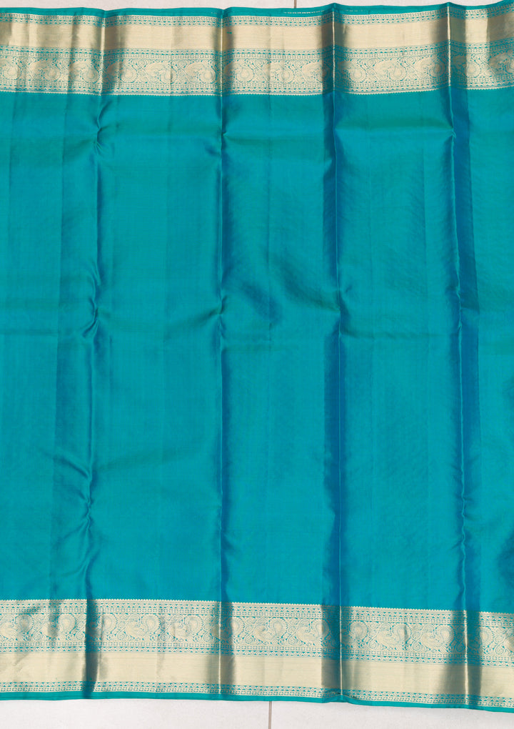Rama Green Zariwork Banarasi Pure Silk Saree