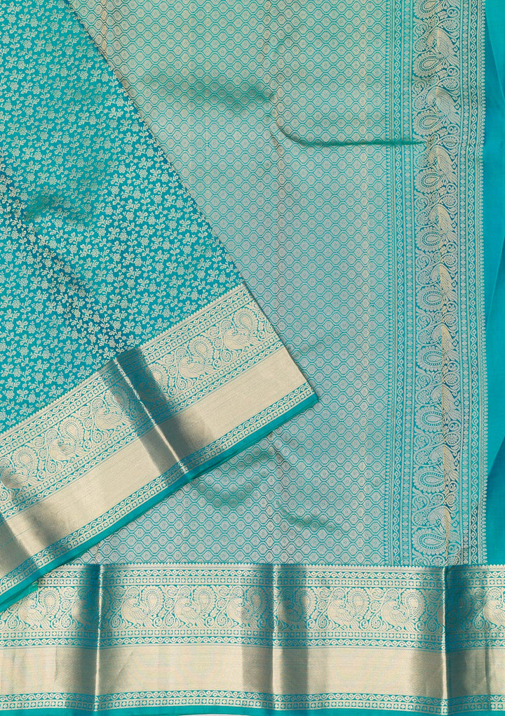 Rama Green Zariwork Banarasi Pure Silk Saree