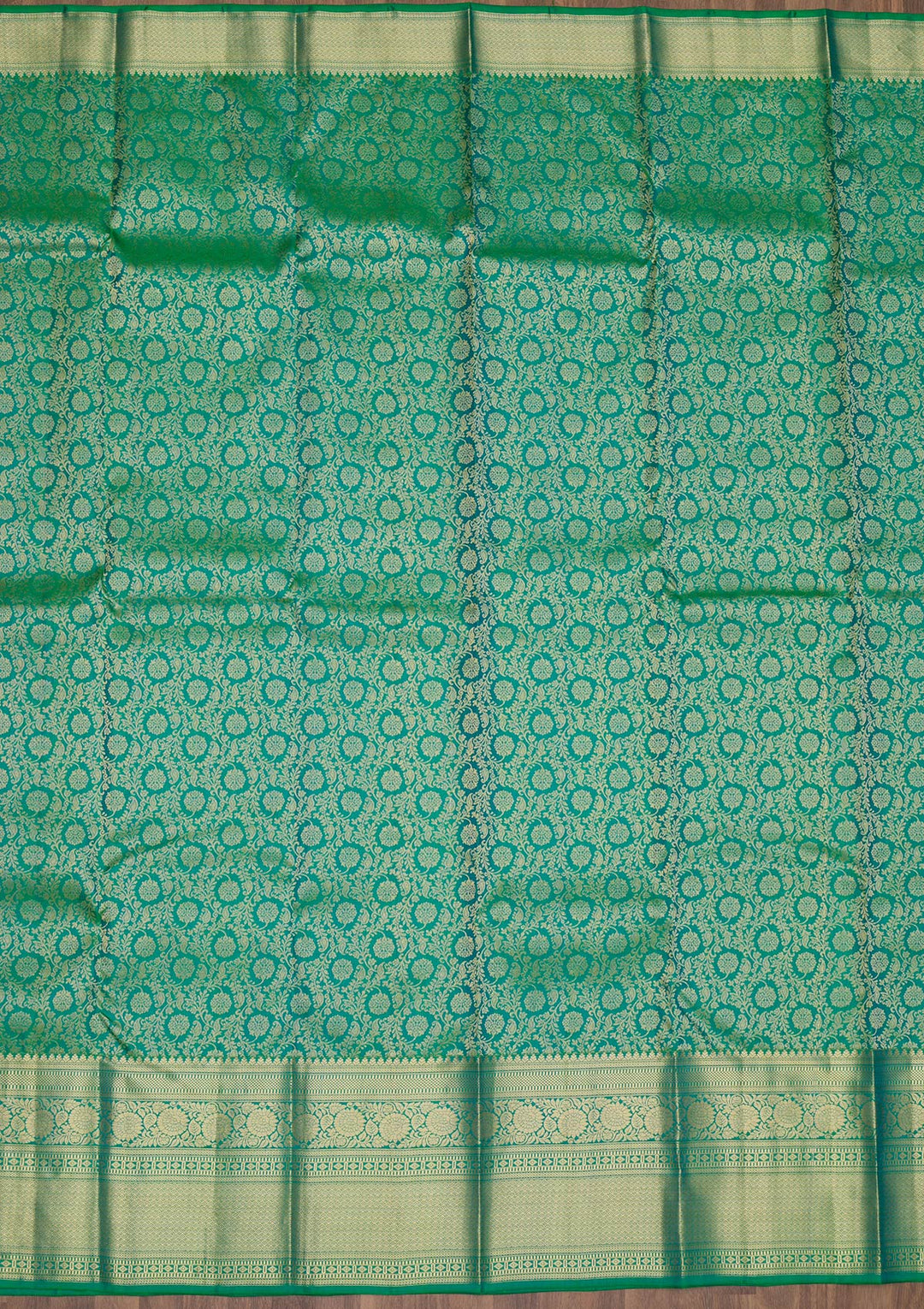 Rama Green Zariwork Banarasi Pure Silk Saree