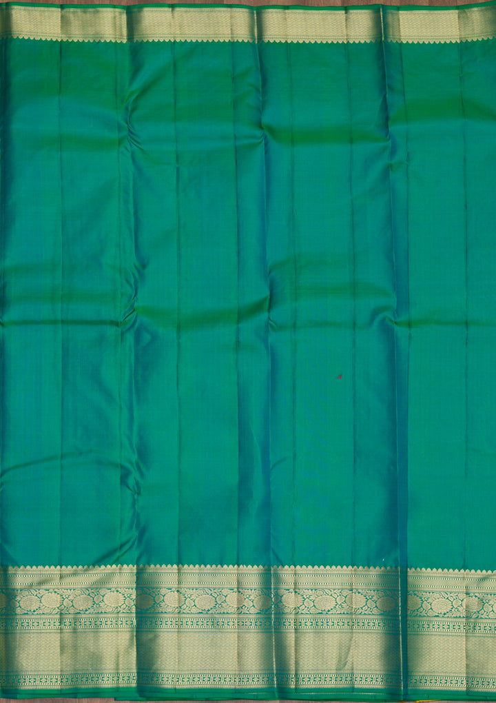Rama Green Zariwork Banarasi Pure Silk Saree