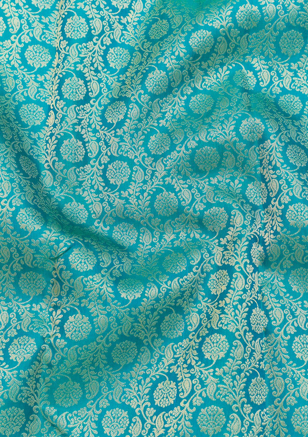 Rama Green Zariwork Pure Silk Saree