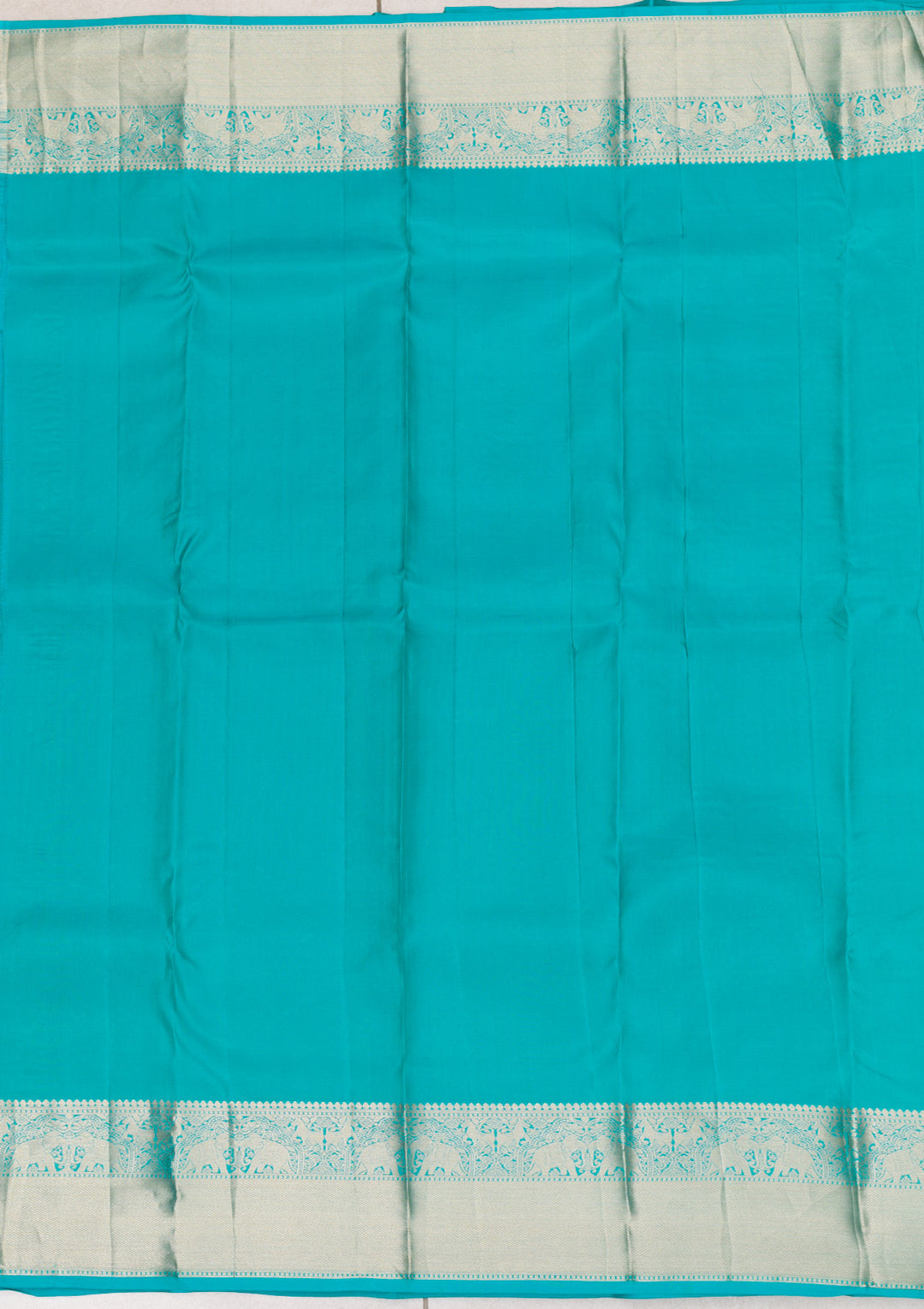 Rama Green Zariwork Pure Silk Saree