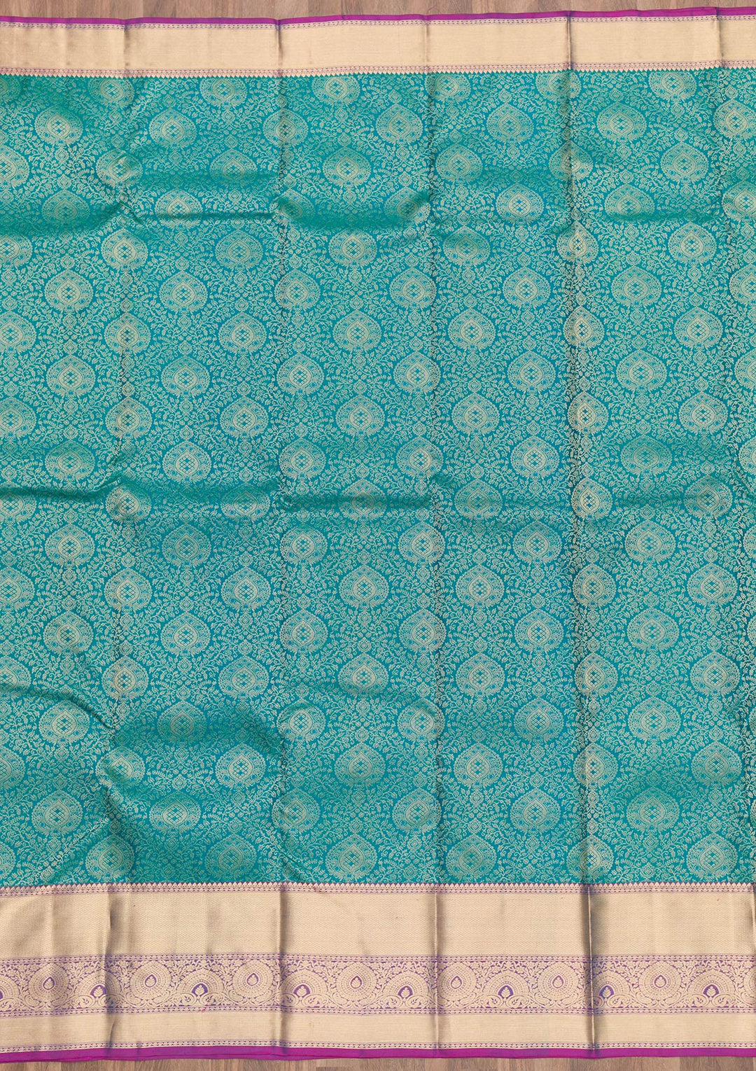 Rama Green Zariwork Kanjivaram Pure Silk Saree