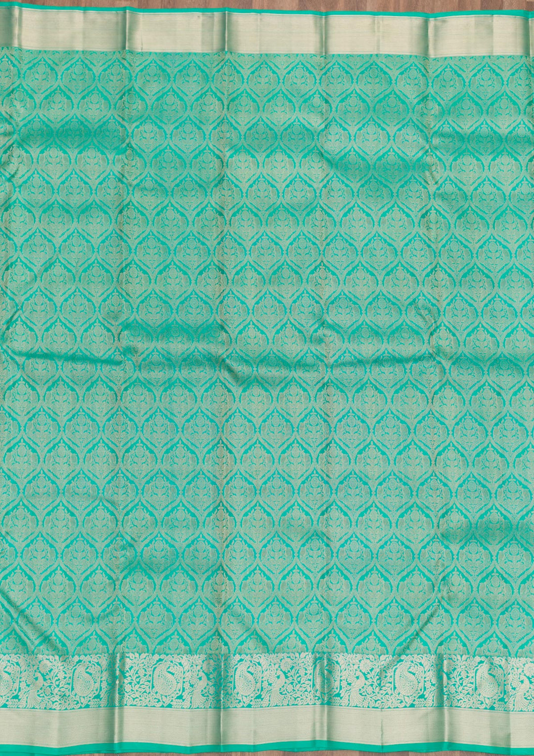 Rama Green Zariwork Banarasi Pure Silk Saree