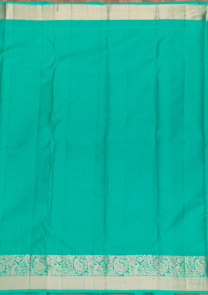 Rama Green Zariwork Banarasi Pure Silk Saree