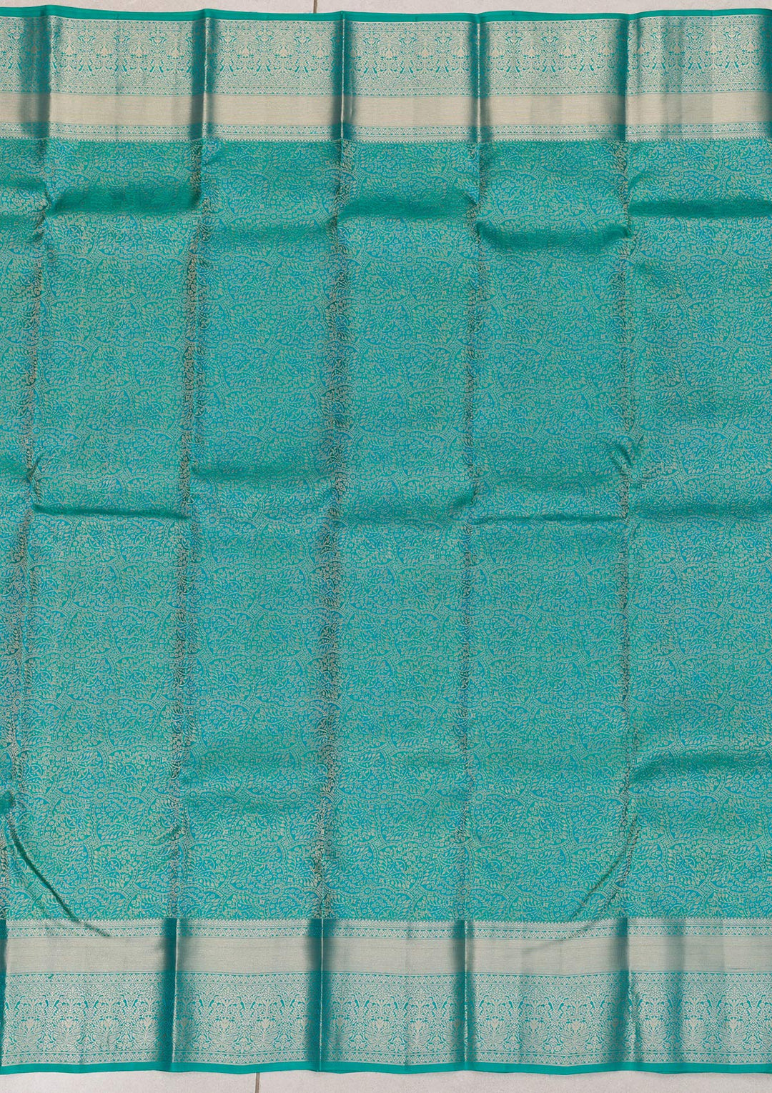 Rama Green Zariwork Kanjivaram Pure Silk Saree