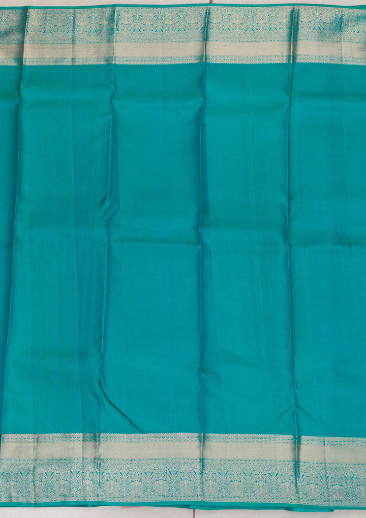 Rama Green Zariwork Kanjivaram Pure Silk Saree
