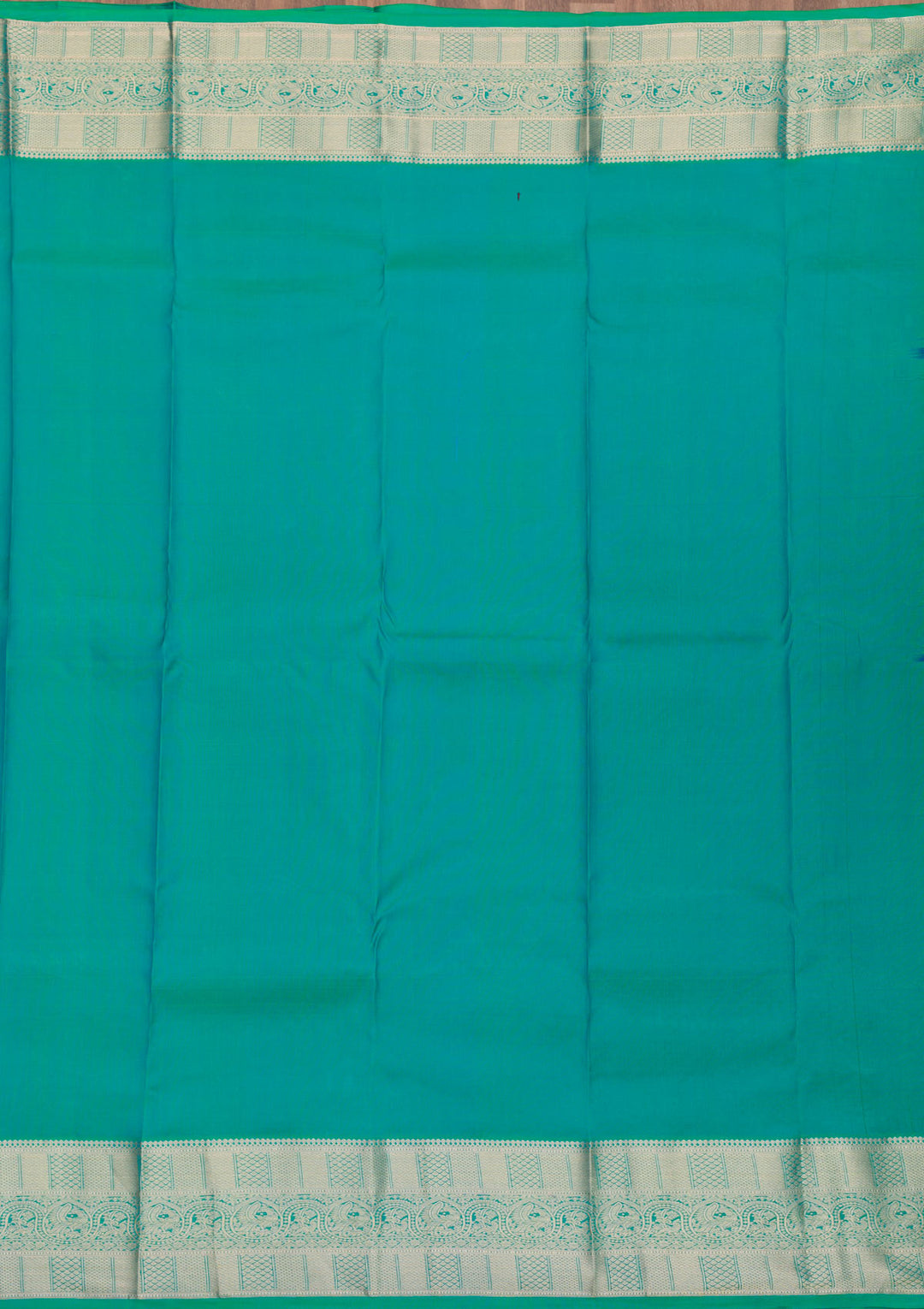 Rama Green Zariwork Pure Silk Saree