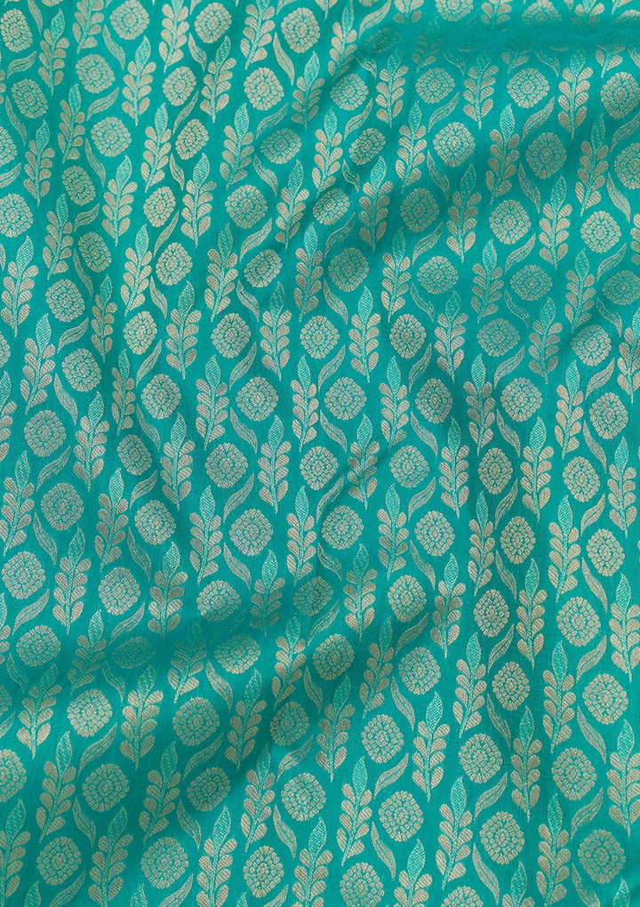 Rama Green Zariwork Kanjivaram Pure Silk Saree