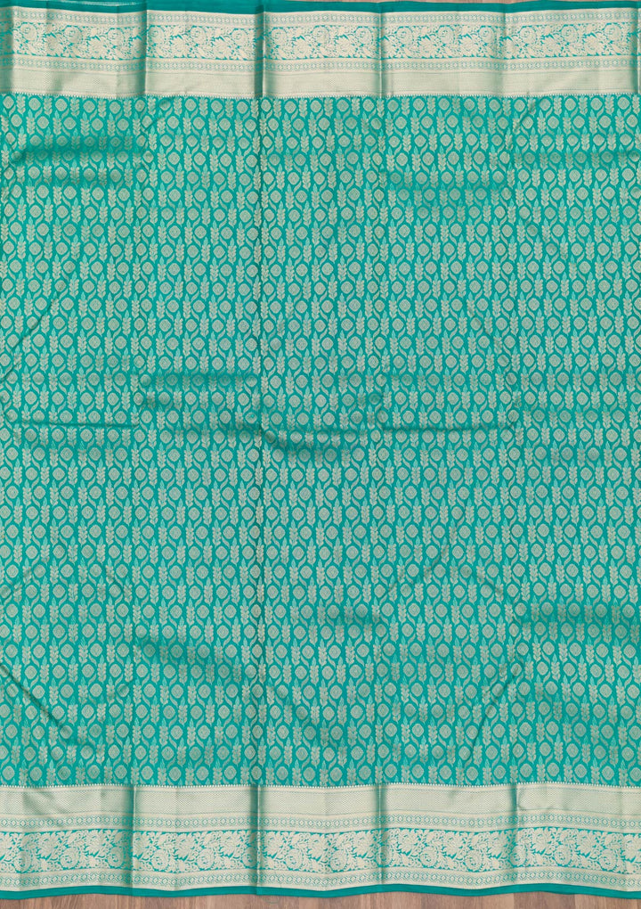 Rama Green Zariwork Kanjivaram Pure Silk Saree