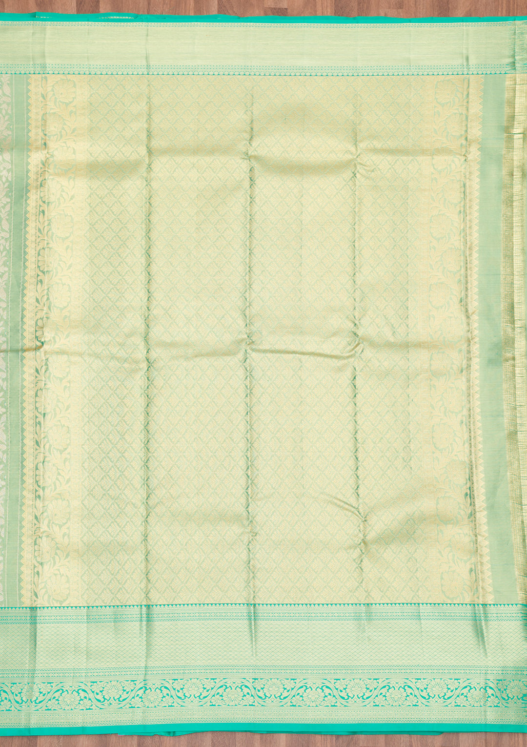 Rama Green Zariwork Kanjivaram Pure Silk Saree