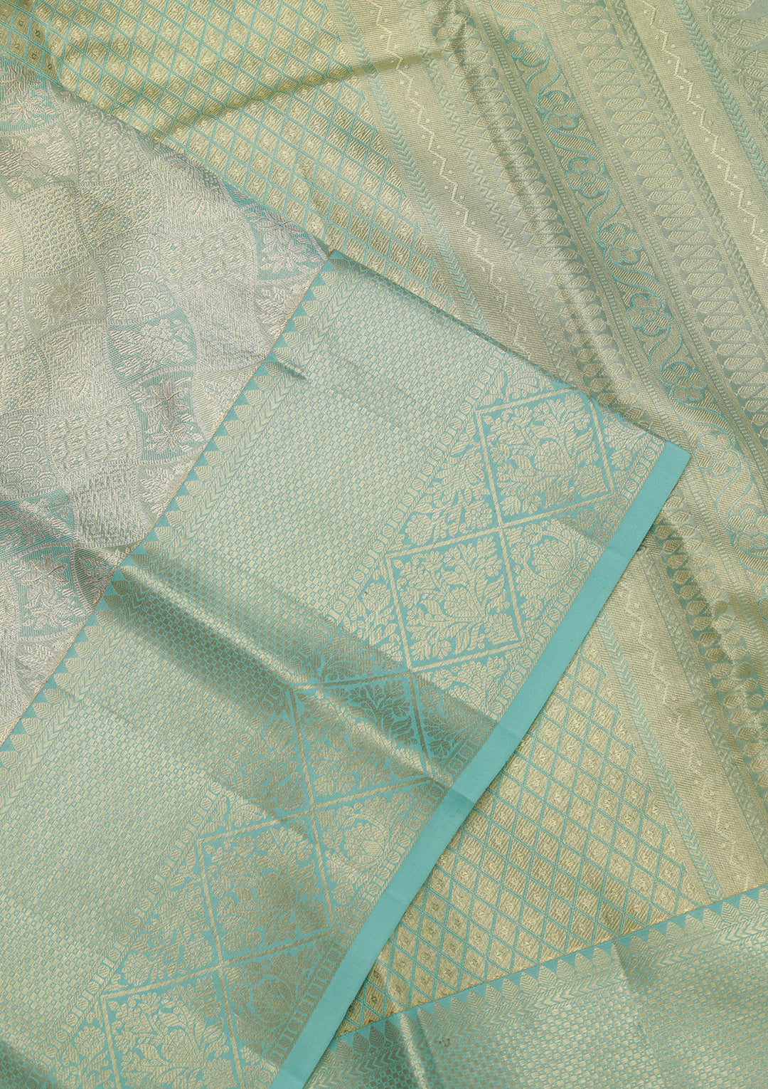 Rama Green Zariwork Kanjivaram Pure Silk Saree