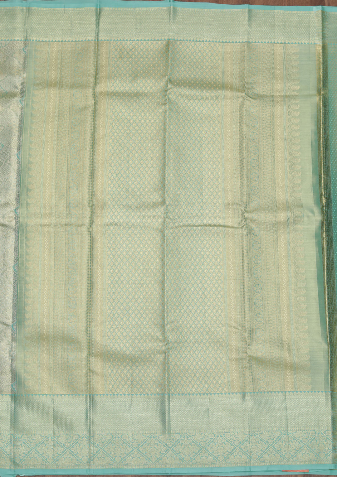 Rama Green Zariwork Kanjivaram Pure Silk Saree