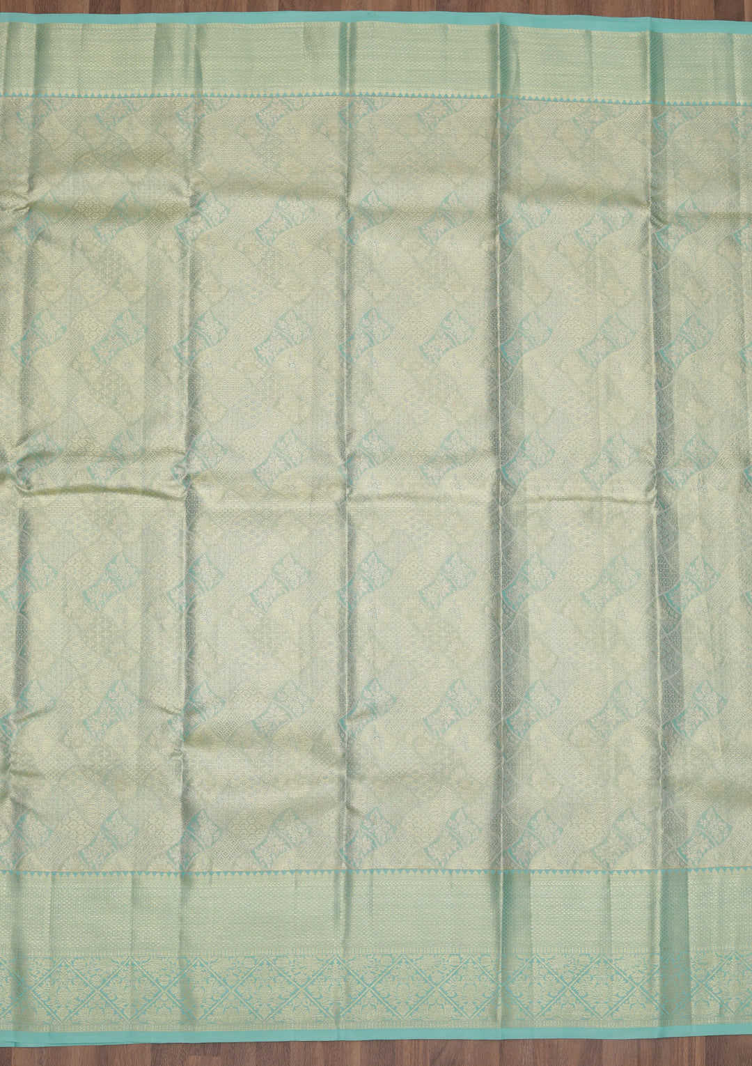 Rama Green Zariwork Kanjivaram Pure Silk Saree