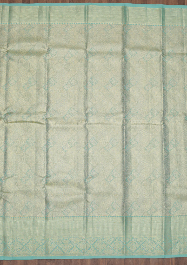 Rama Green Zariwork Kanjivaram Pure Silk Saree