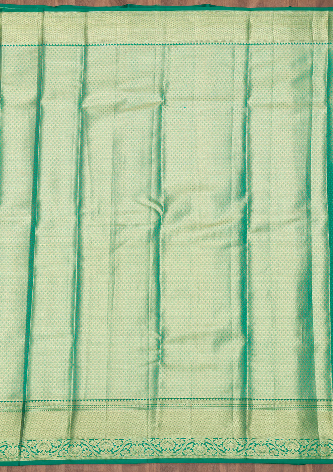 Rama Green Zariwork Kanjivaram Pure Silk Saree
