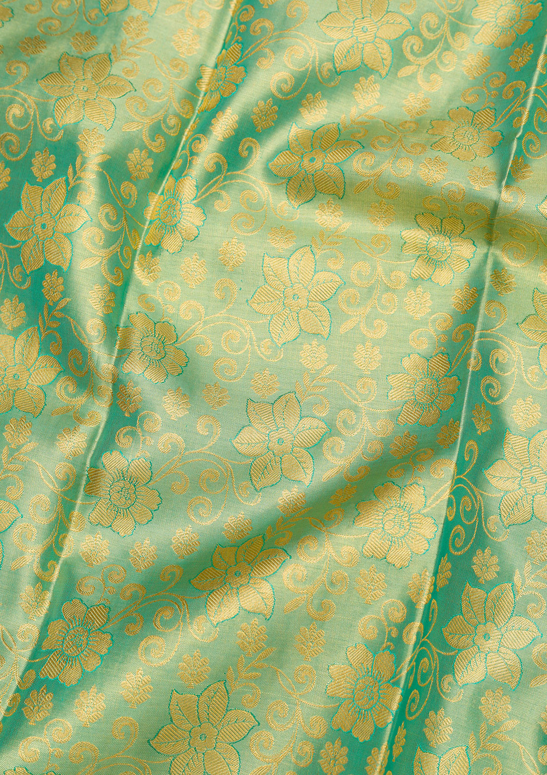 Rama Green Zariwork Kanjivaram Pure Silk Saree