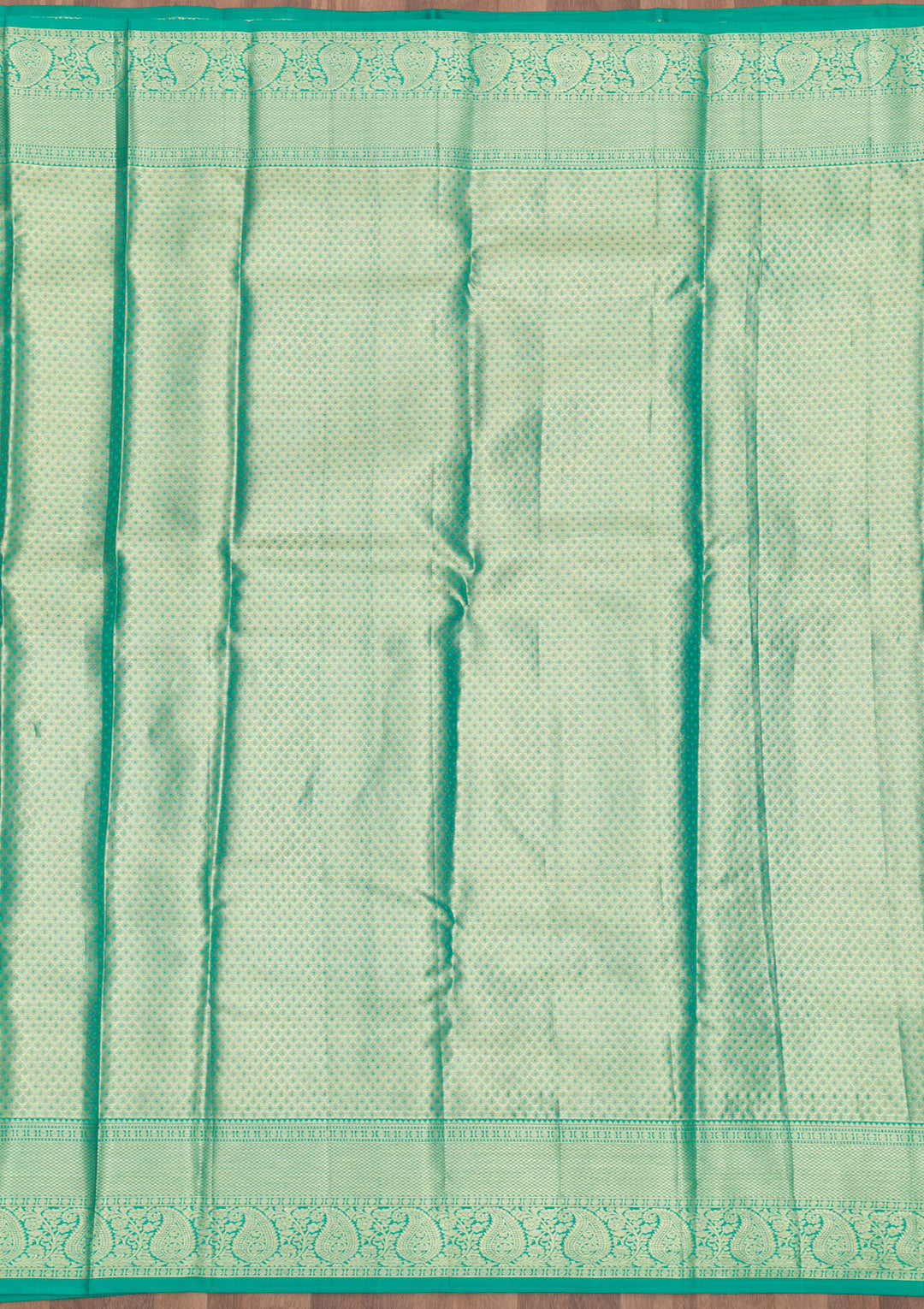 Rama Green Zariwork Pure Silk Saree