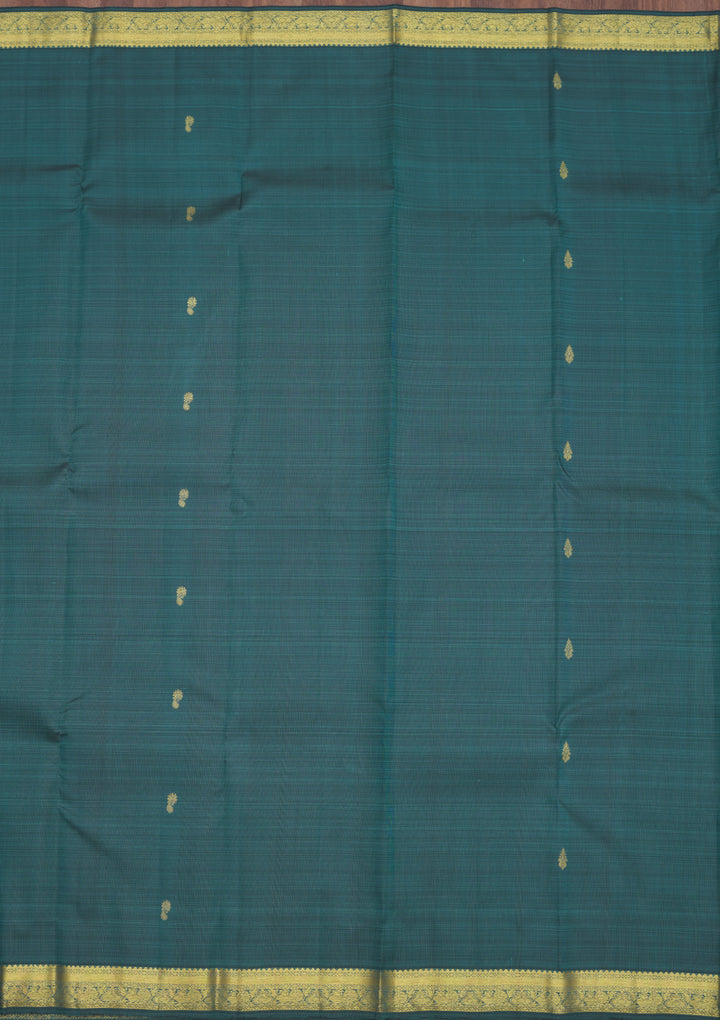 Rama Green Zariwork Pure Silk Saree