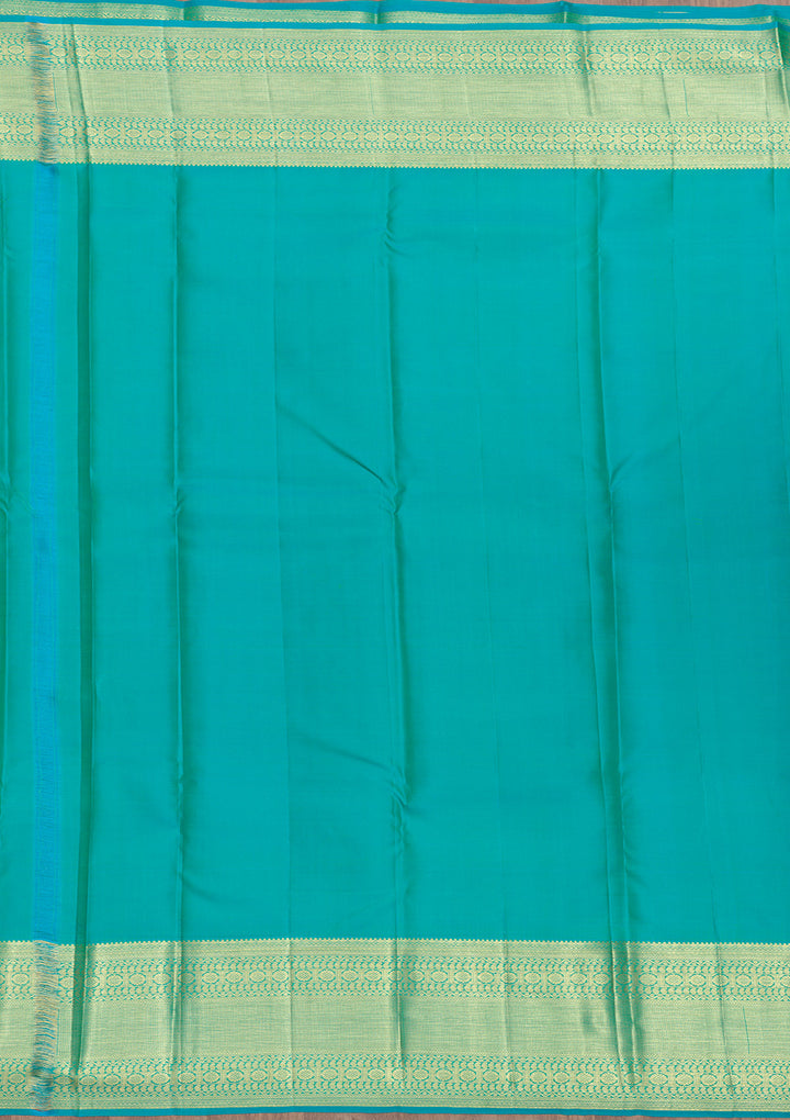 Rama Green Zariwork Pure Silk Saree
