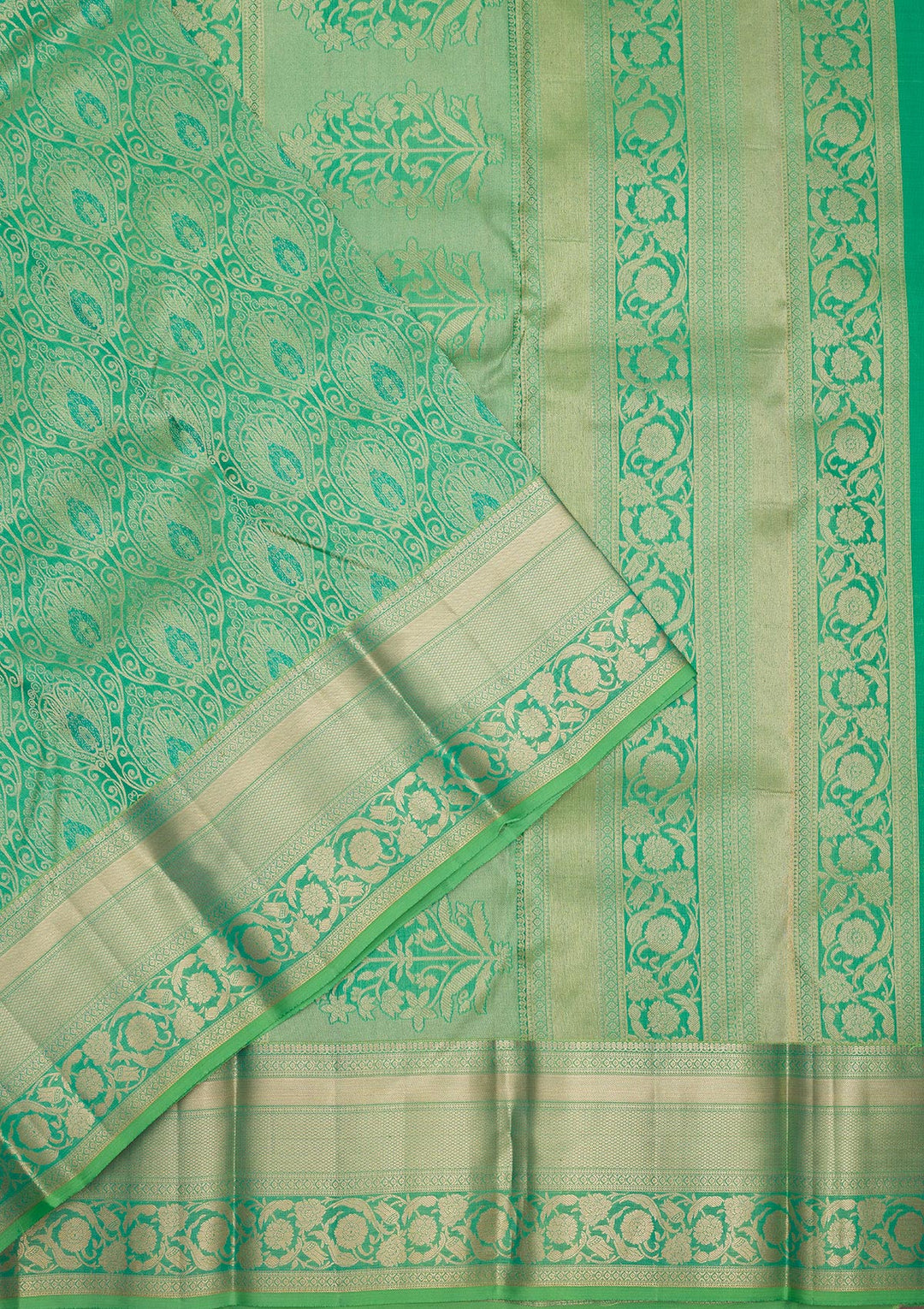 Green Zariwork Pure Silk Saree