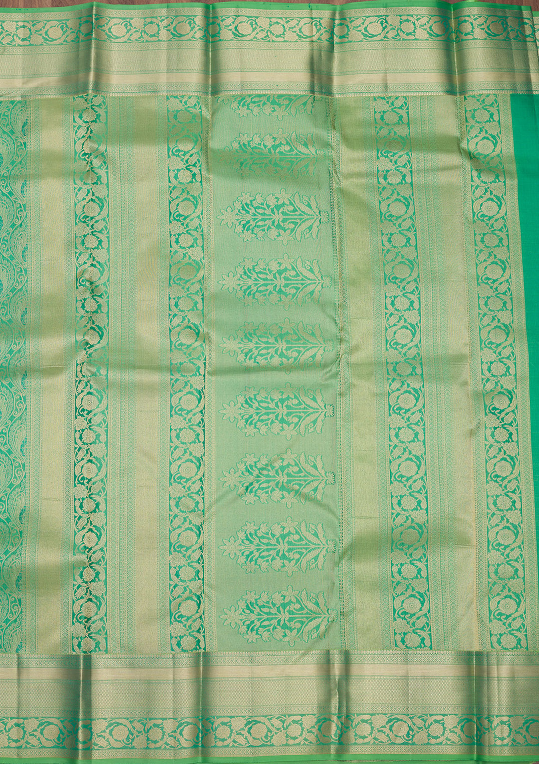 Green Zariwork Pure Silk Saree