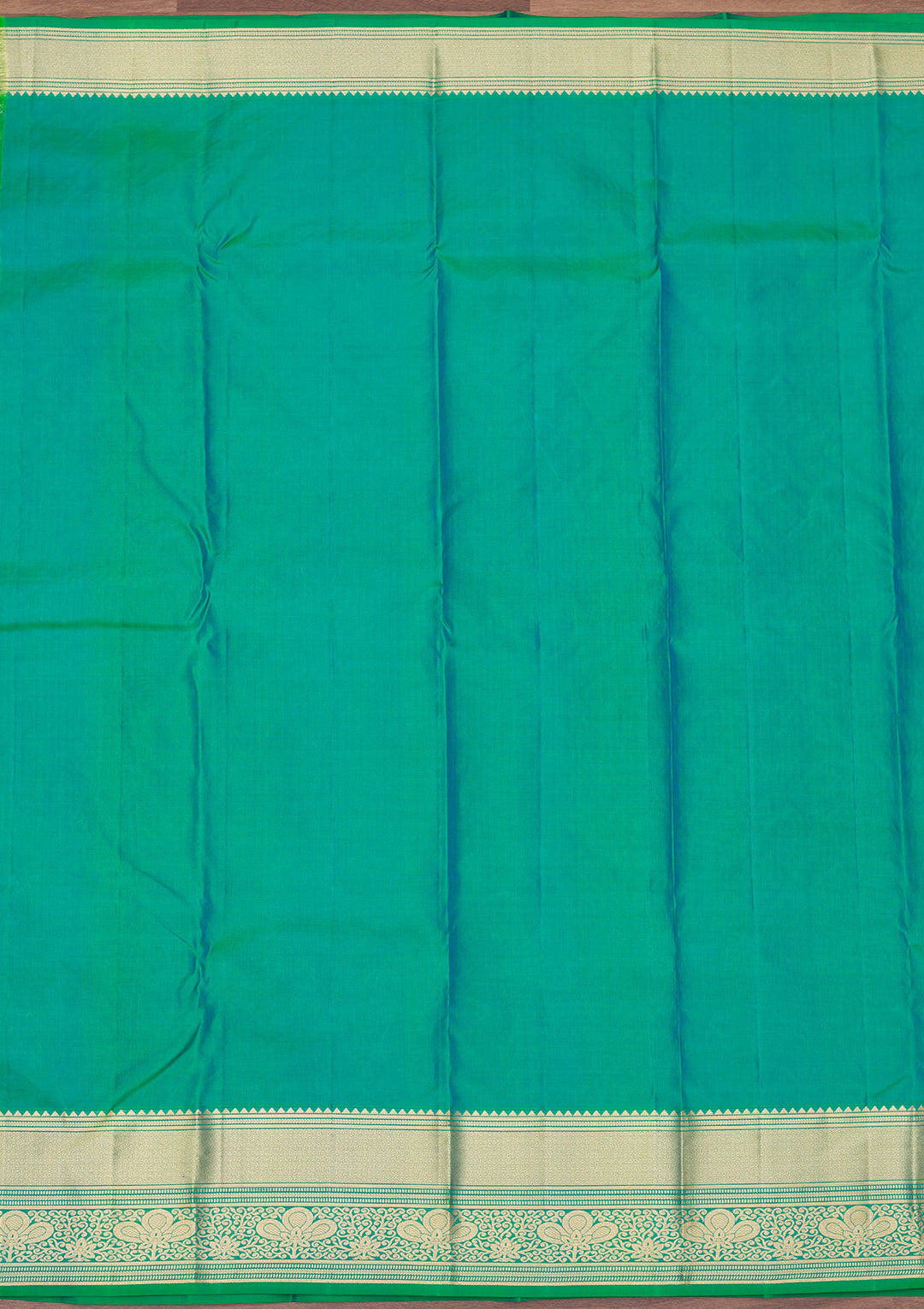 Rama Green Zariwork Pure Silk Saree