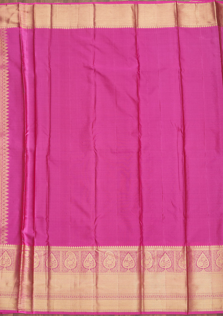 Rama Green Zariwork Pure Silk Saree