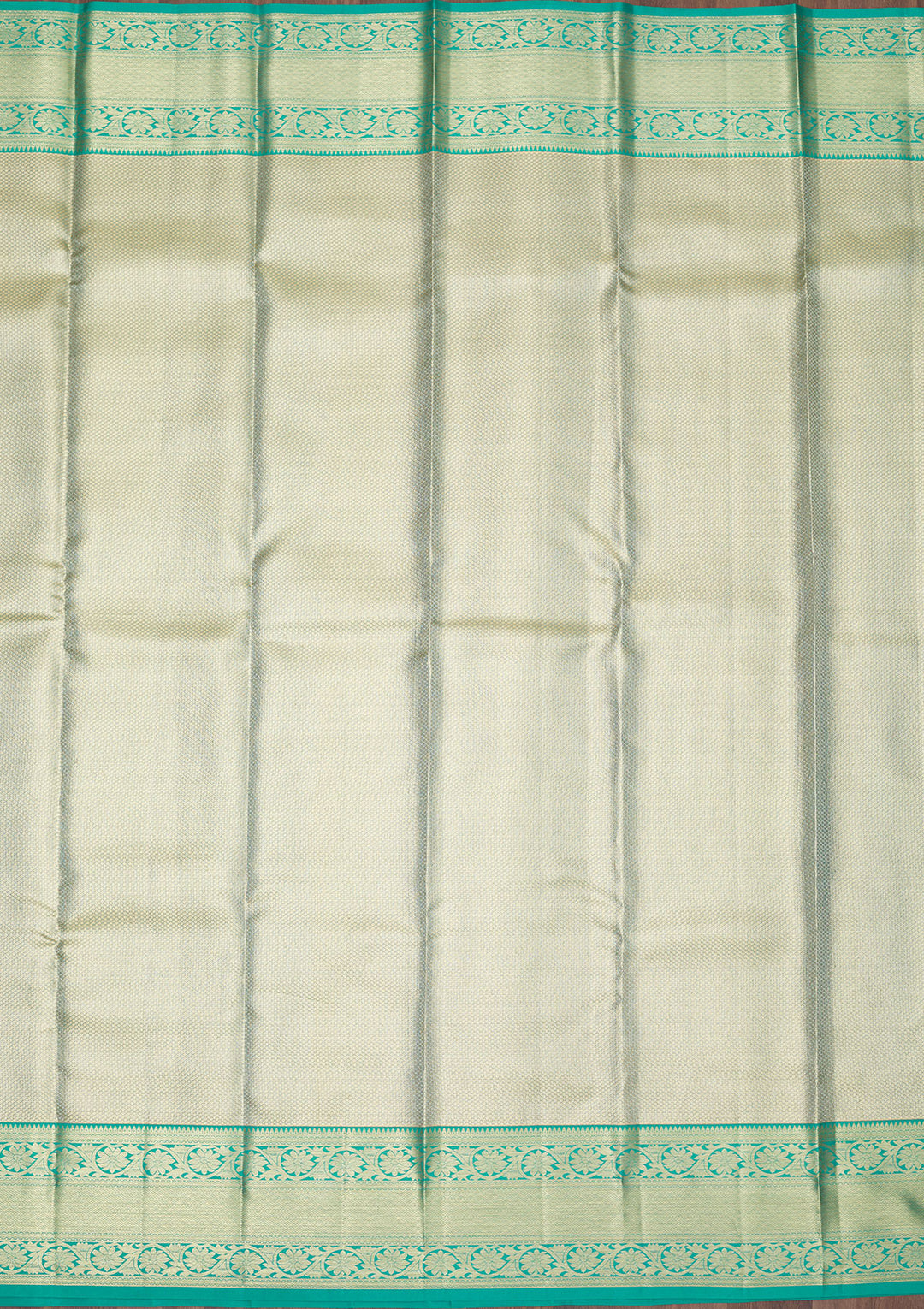 Rama Green Zariwork Pure Silk Saree
