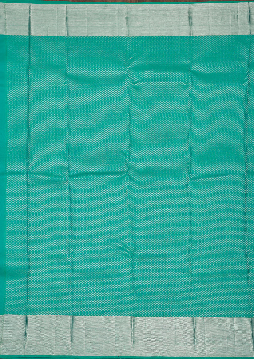 Turquoise Blue Zariwork Pure Silk Saree