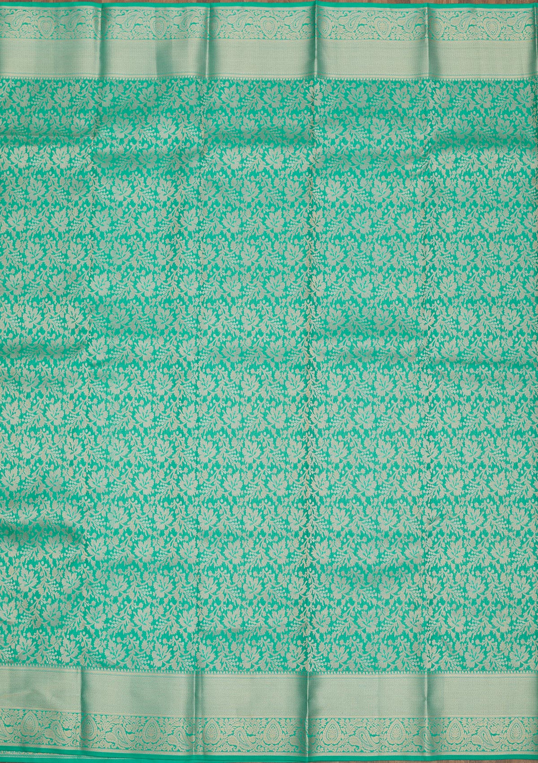 Rama Green Zariwork Pure Silk Saree