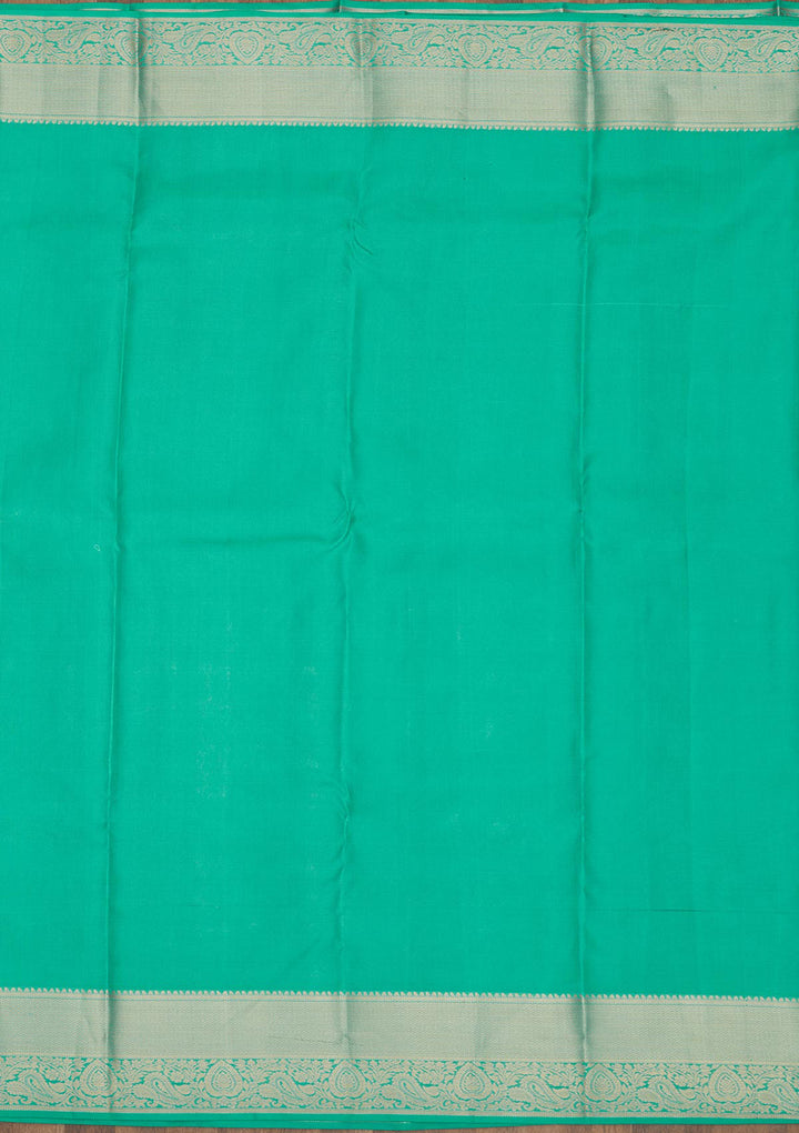 Rama Green Zariwork Pure Silk Saree