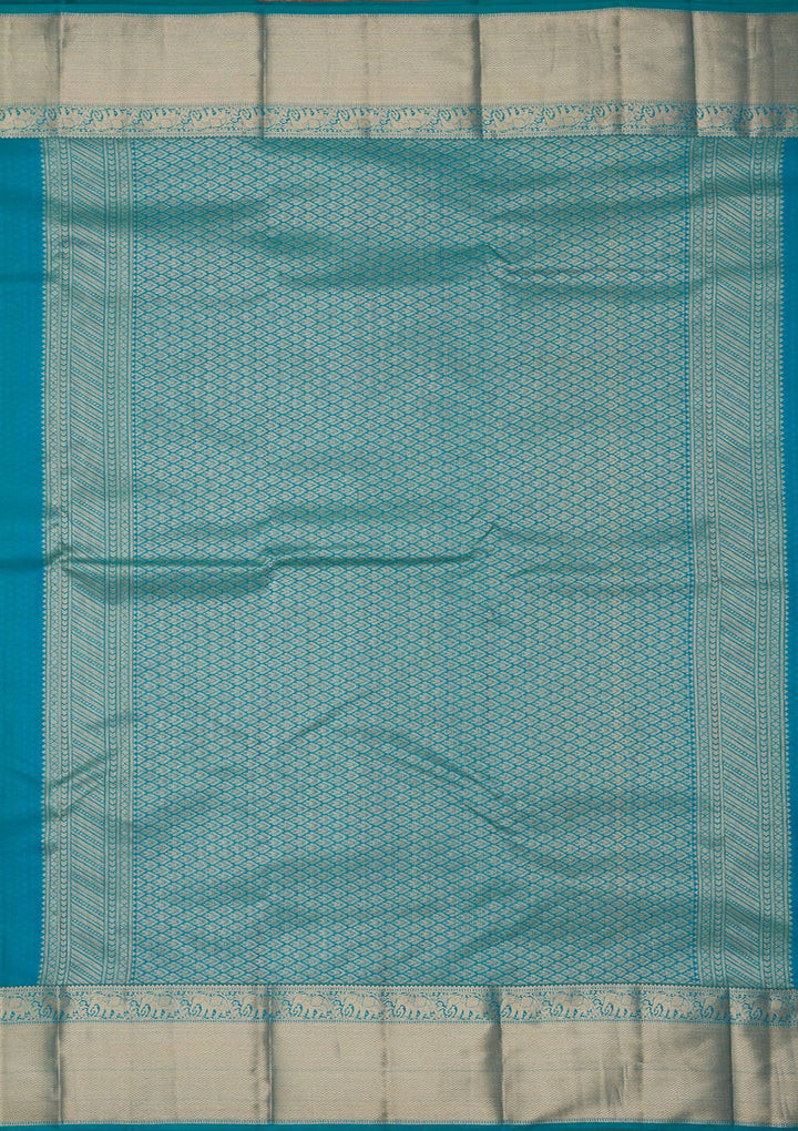 Rama Green Zariwork Pure Silk Saree