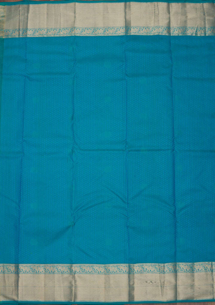 Rama Green Zariwork Pure Silk Saree