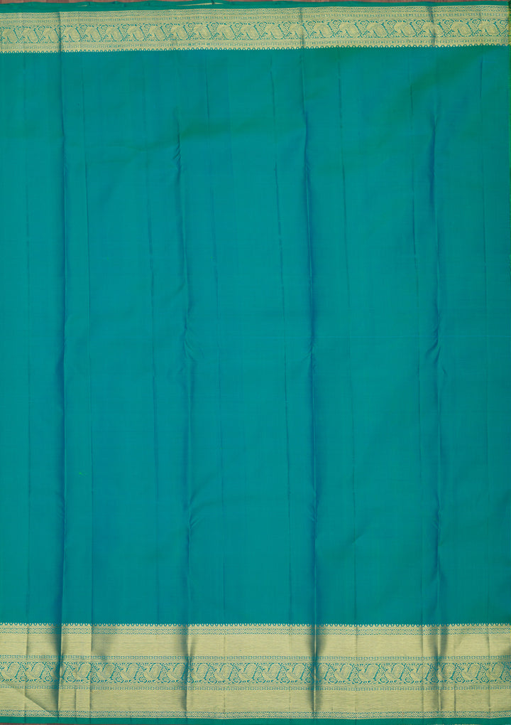 Rama Green Zariwork Pure Silk Saree