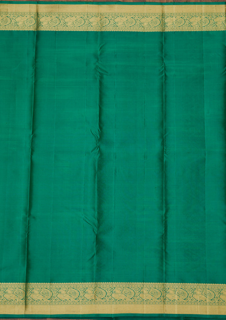 Rama Green Zariwork Pure Silk Saree
