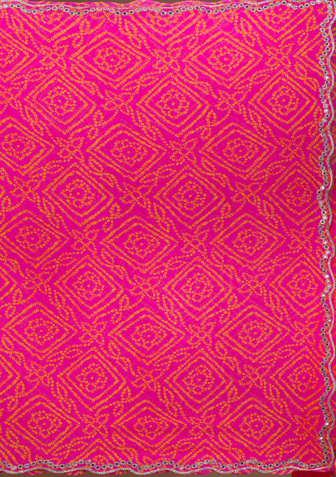 Rani Pink Stonework Georgette Saree