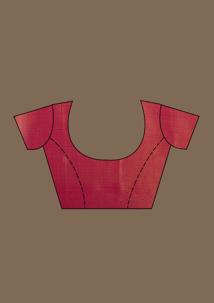 Rani Pink Zariwork Art Silk Saree