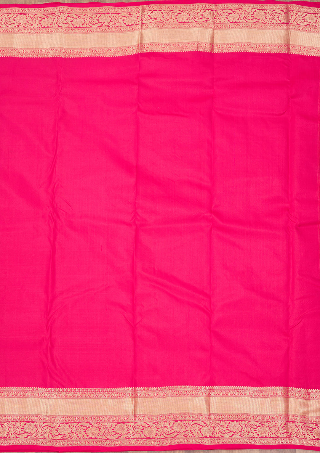 Rani Pink Zariwork Pure Silk Saree